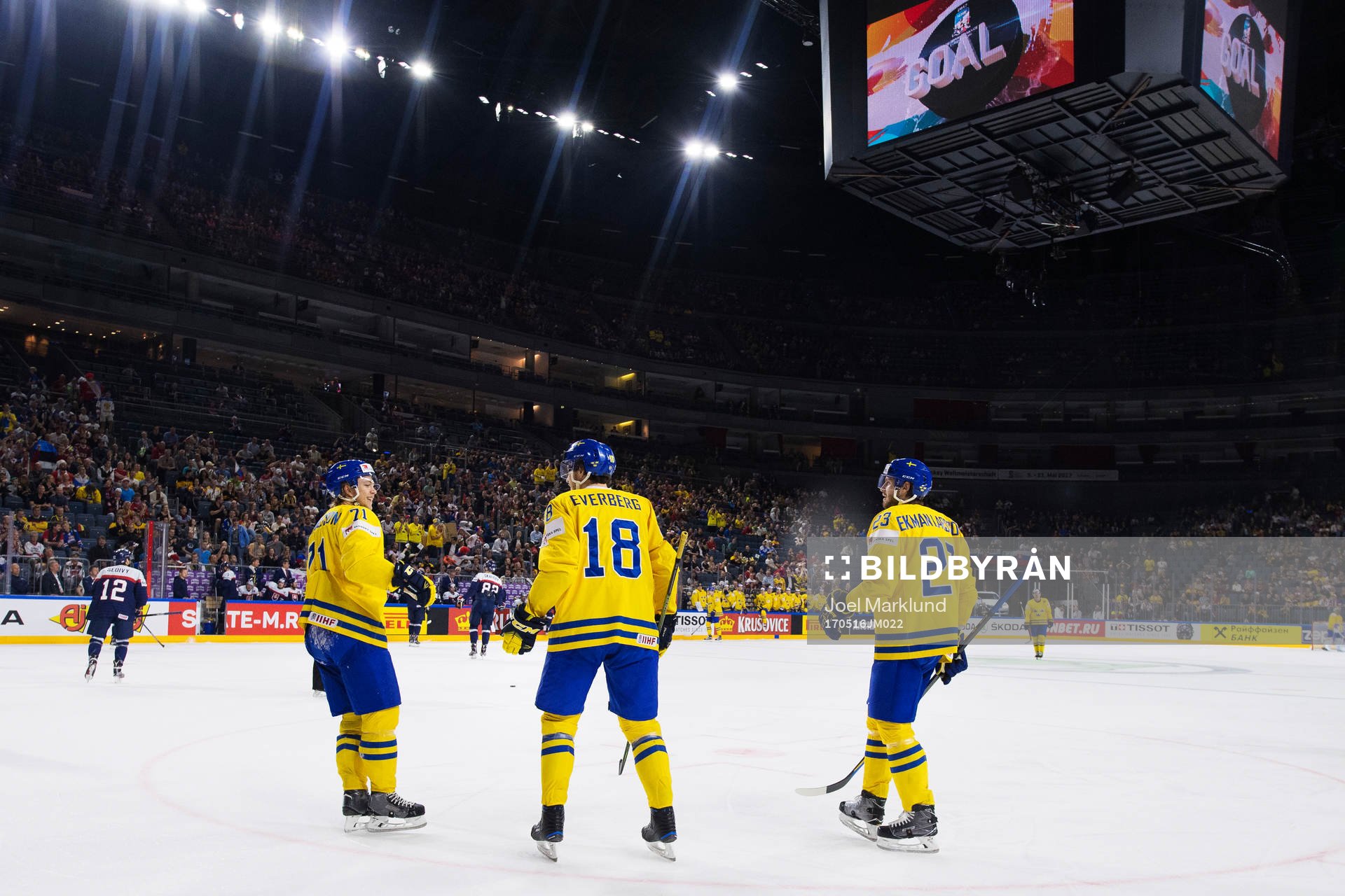 Sveriges William Karlsson, Dennis Everberg och Oliver Ekman