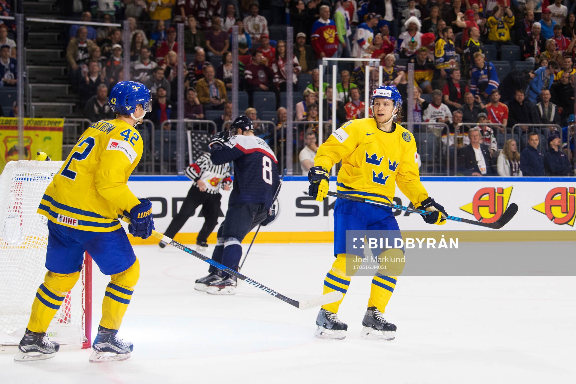 Sveriges Joakim Nordström och William Karlsson