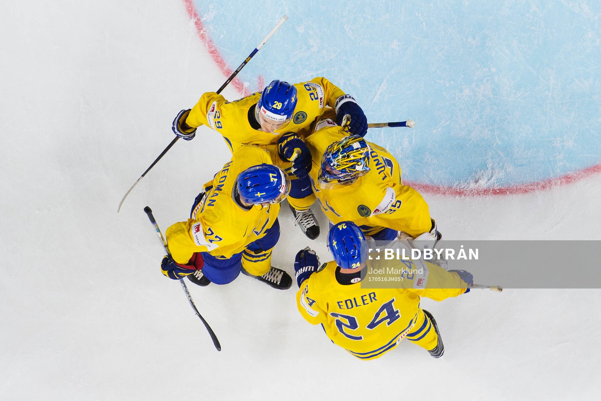 Sveriges Victor Hedman, William Nylander, målvakt Henrik