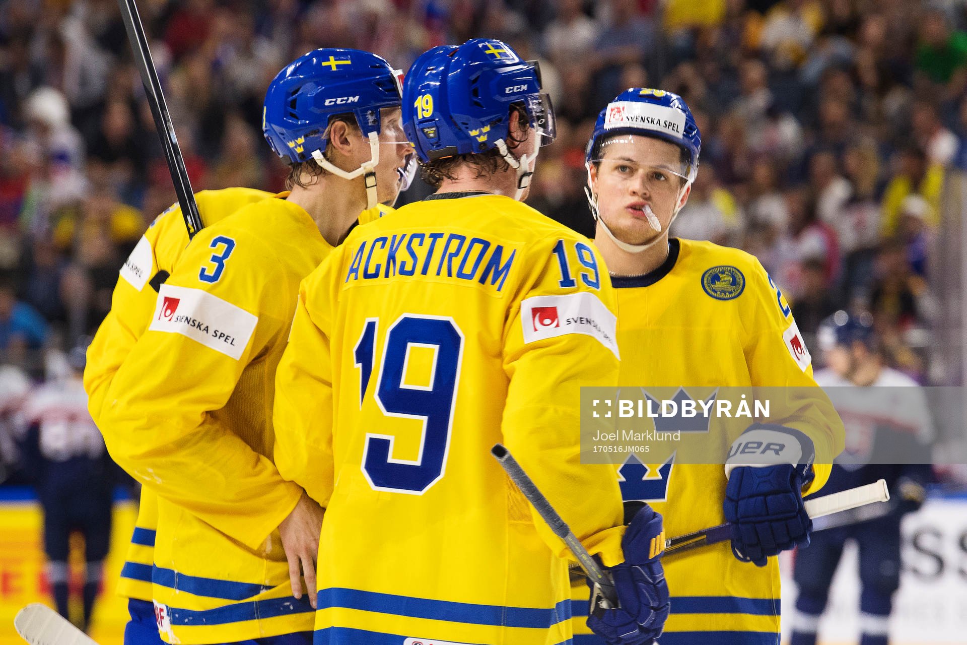 Sveriges John Klingberg, Nicklas Bäckström och William