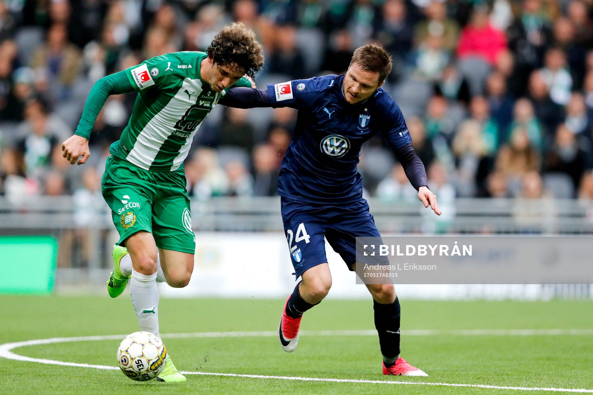 Hammarbys Romulo Cabral Pereira Pinto och Malmö FFs Lasse