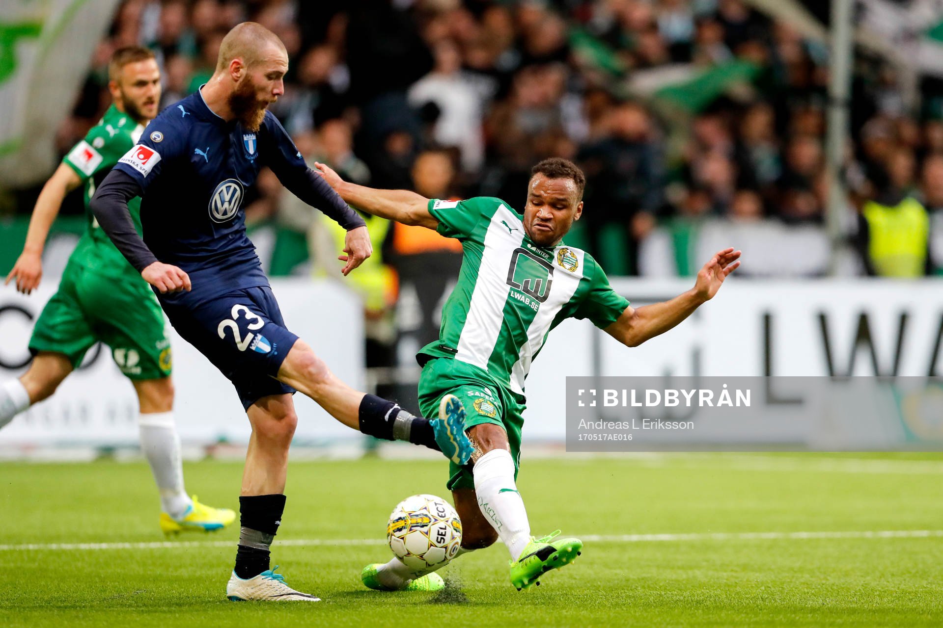 Malmö FFs Jo Inge Berget och Hammarbys Serge-Junior