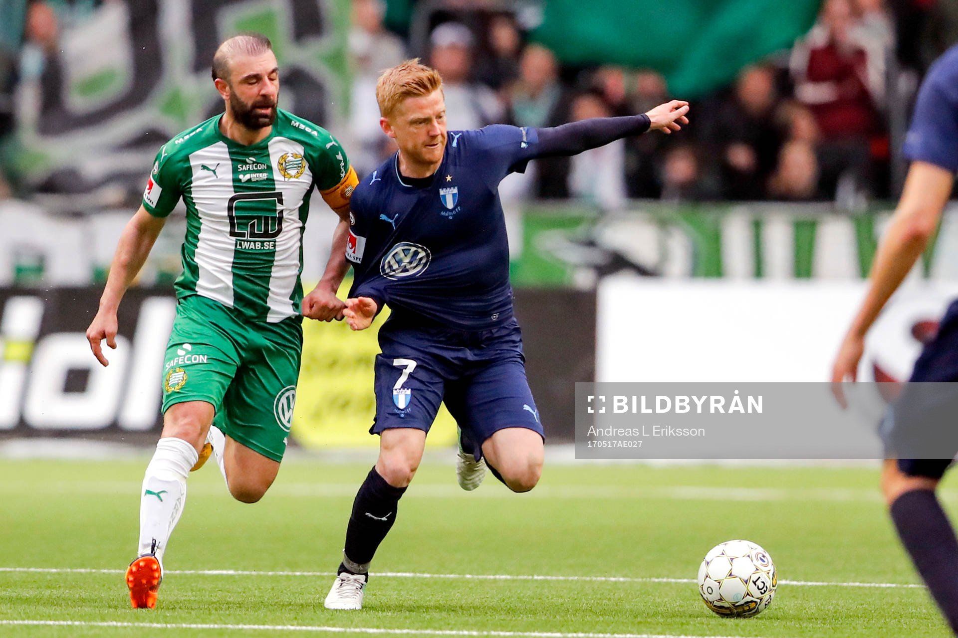 Hammarbys Kennedy Bakircioglu och Malmö FFs Anders
