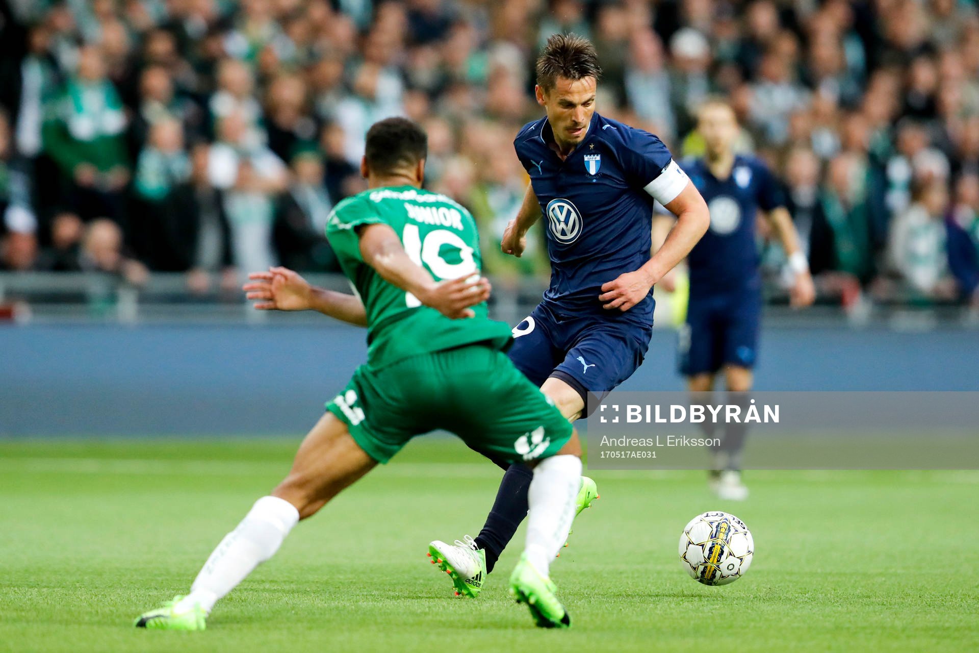Hammarbys Serge-Junior Martinsson Ngouali och Malmö FFs