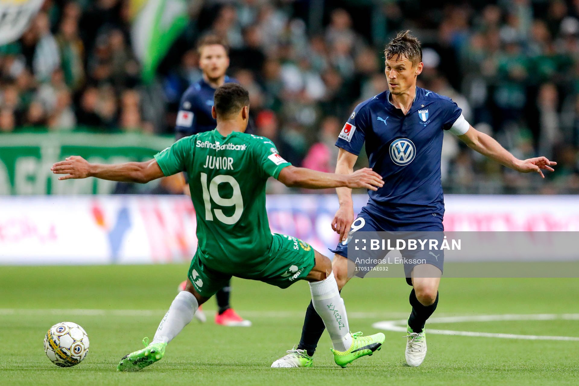 Hammarbys Serge-Junior Martinsson Ngouali och Malmö FFs