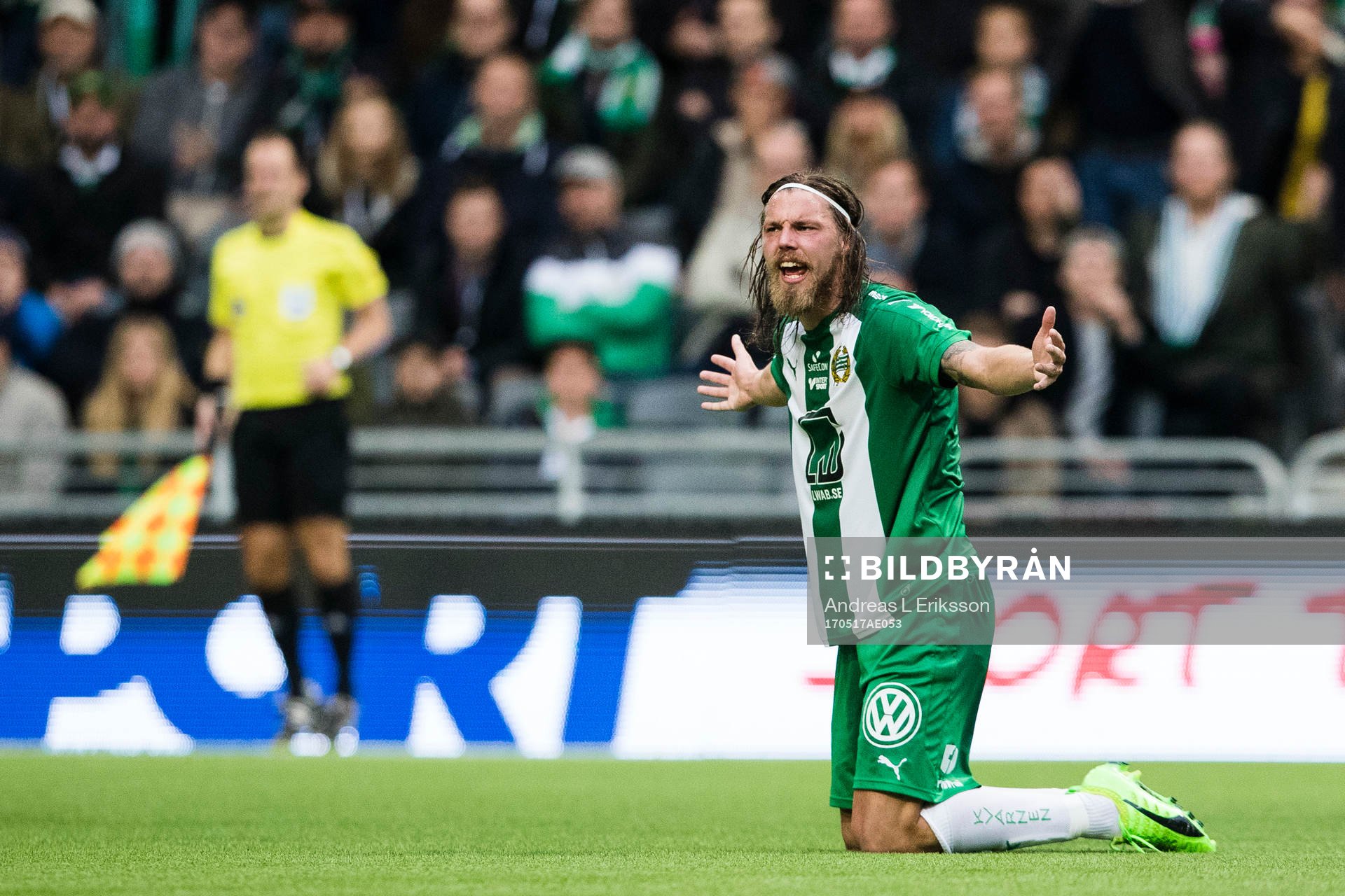Hammarbys Björn Paulsen reagerar