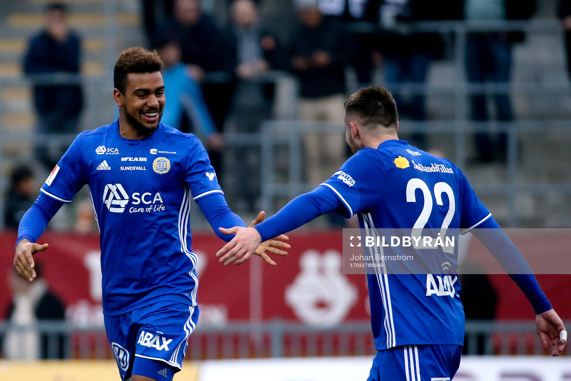 Sundsvalls Noah Sonko Sundberg jublar