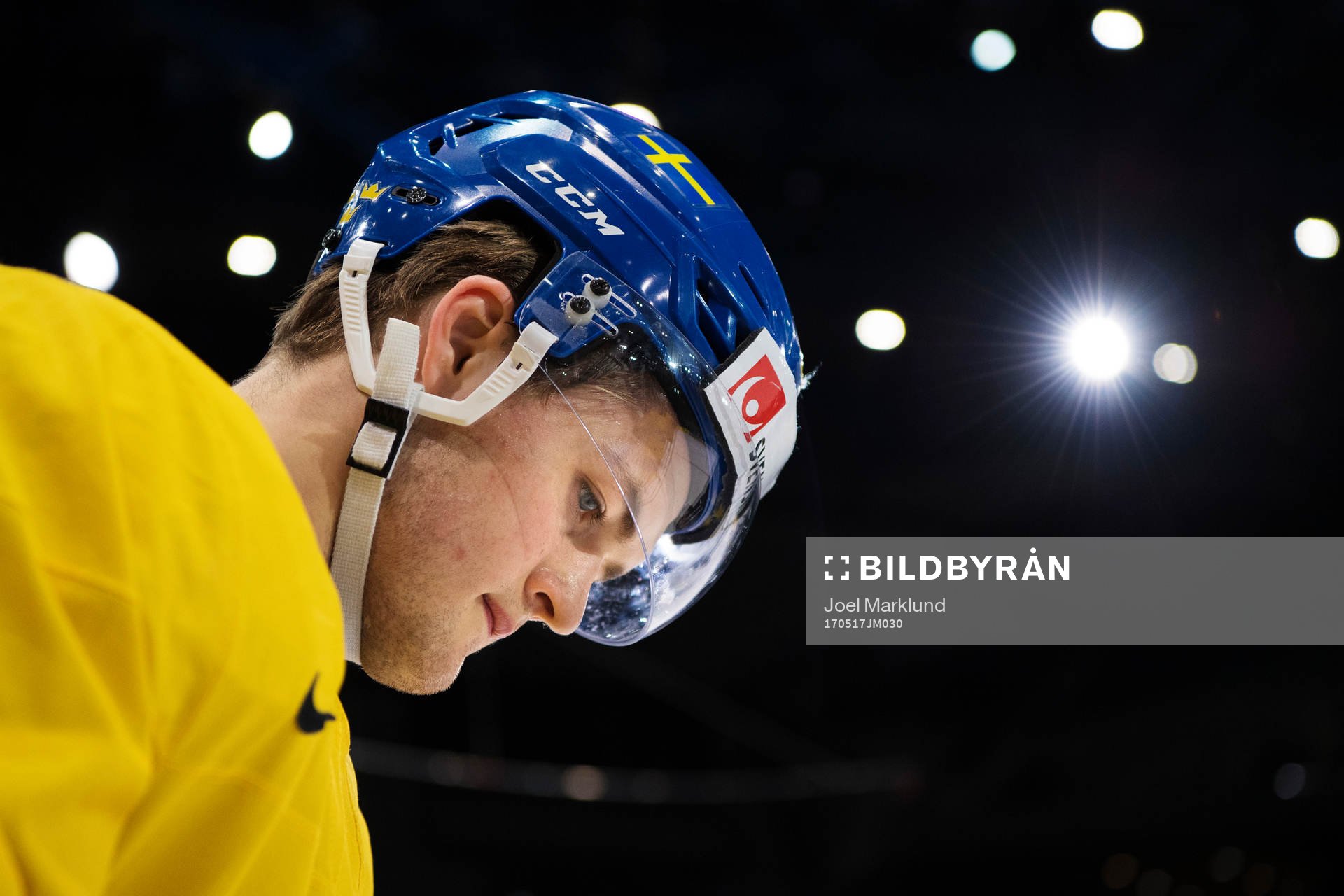 William Nylander på Sveriges ishockeylandslags träning