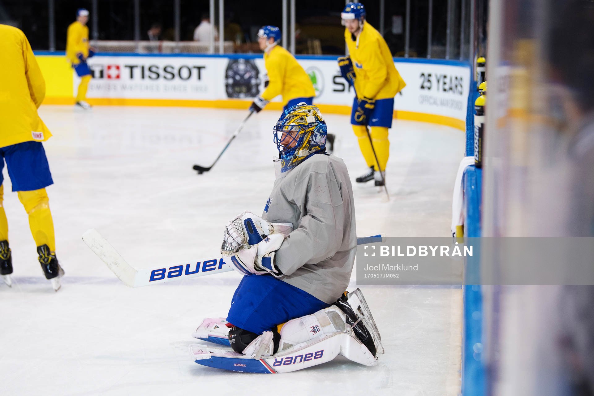 Målvakten Henrik Lundqvist på Sveriges ishockeylandslags
