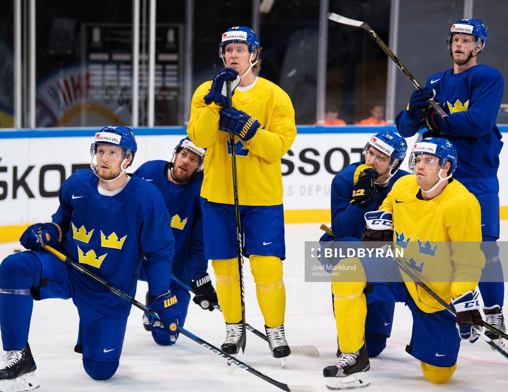 Gabriel Landeskog, Linus Omark, Nicklas Bäckström, Dennis