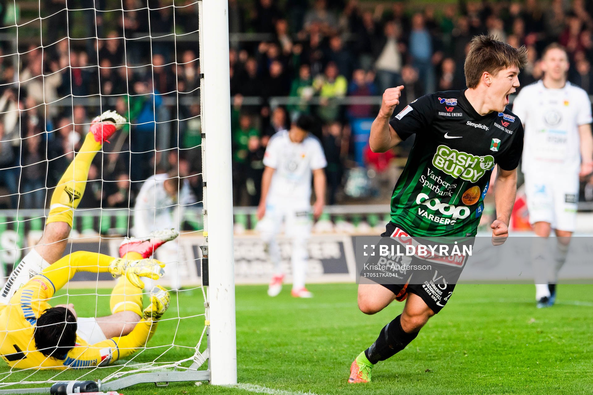 Varbergs Joel Palmqvist jublar