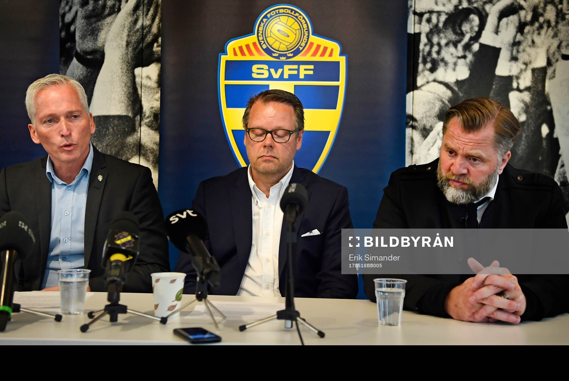 Håkan Sjöstrand, generalsekreterare SvFF Mikael Ahlerup,