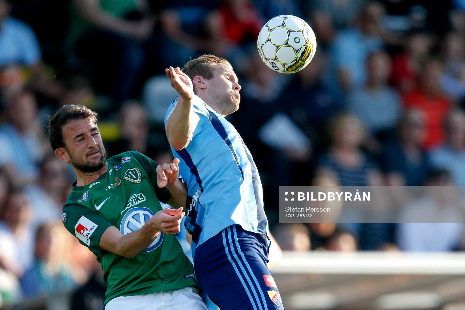 Jönköpings Robert Gojani och Djurgårdens Gustav Engvall