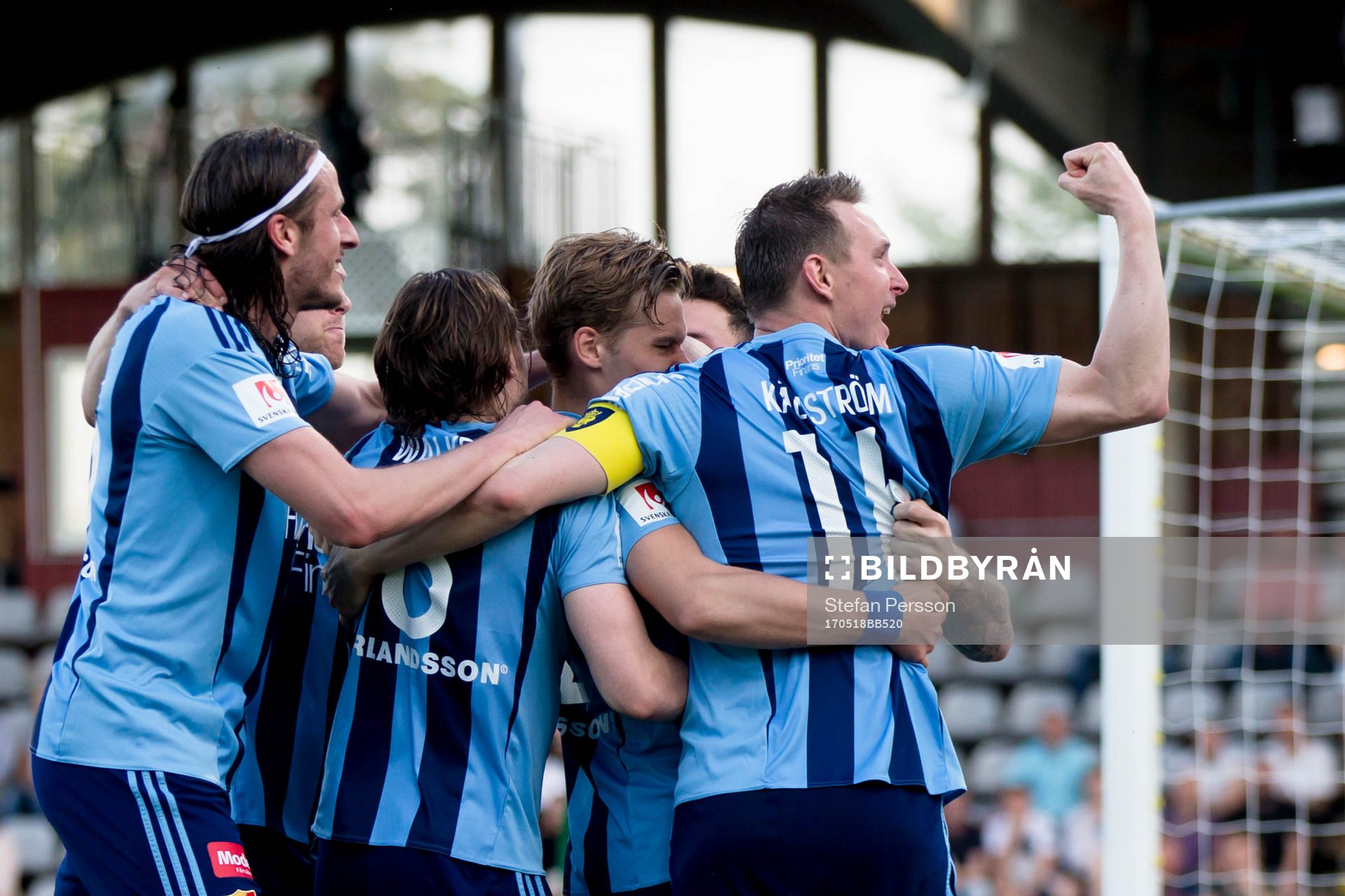 Djurgårdens Jonas Olsson, Kevin Walker och Kim Källström