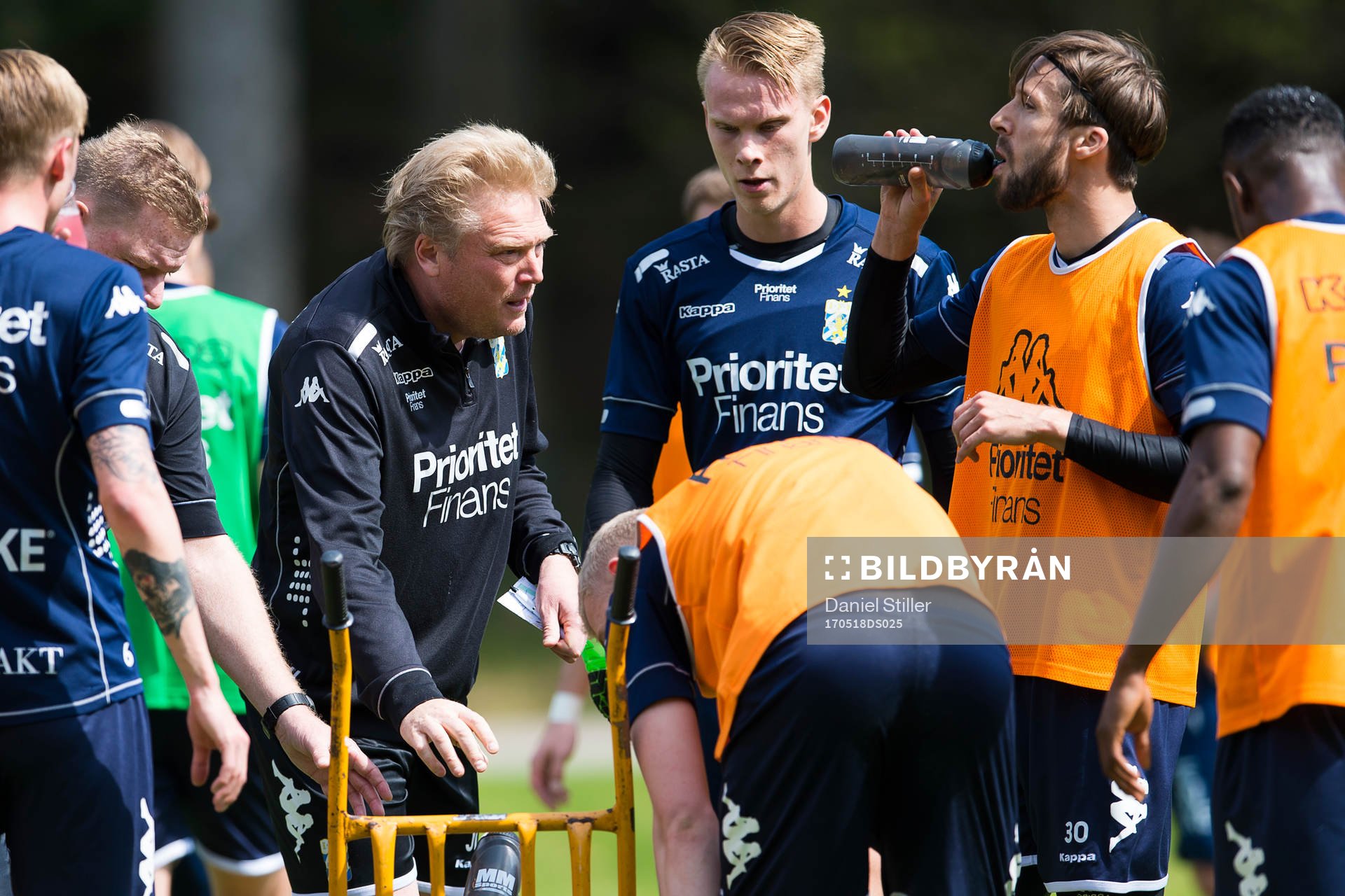 Tränare Jörgen Lennartsson och Mattias Bjärsmyr