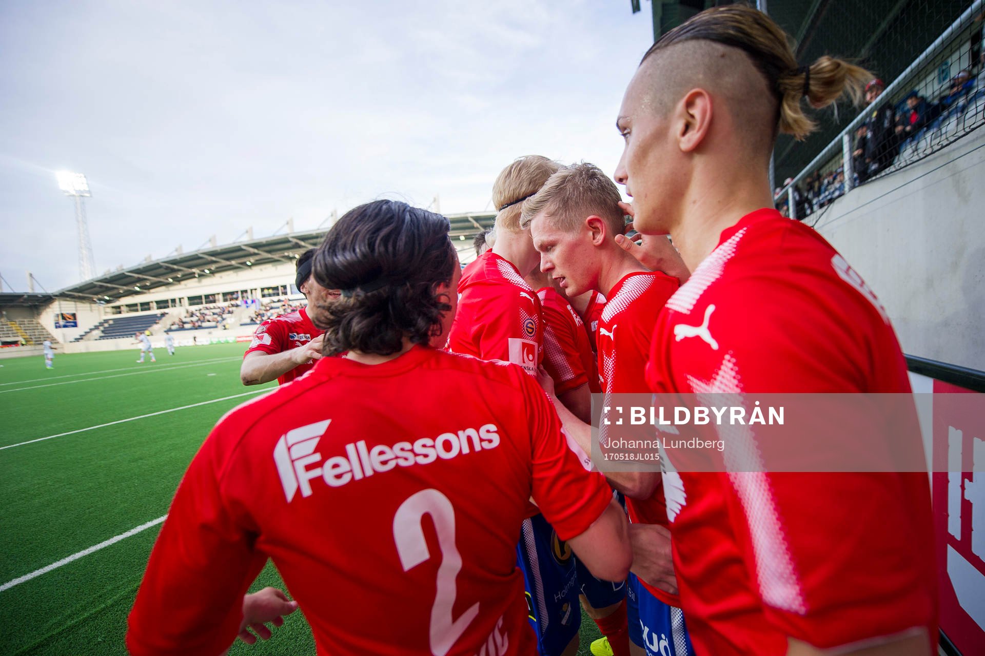 Östers spelare jublar