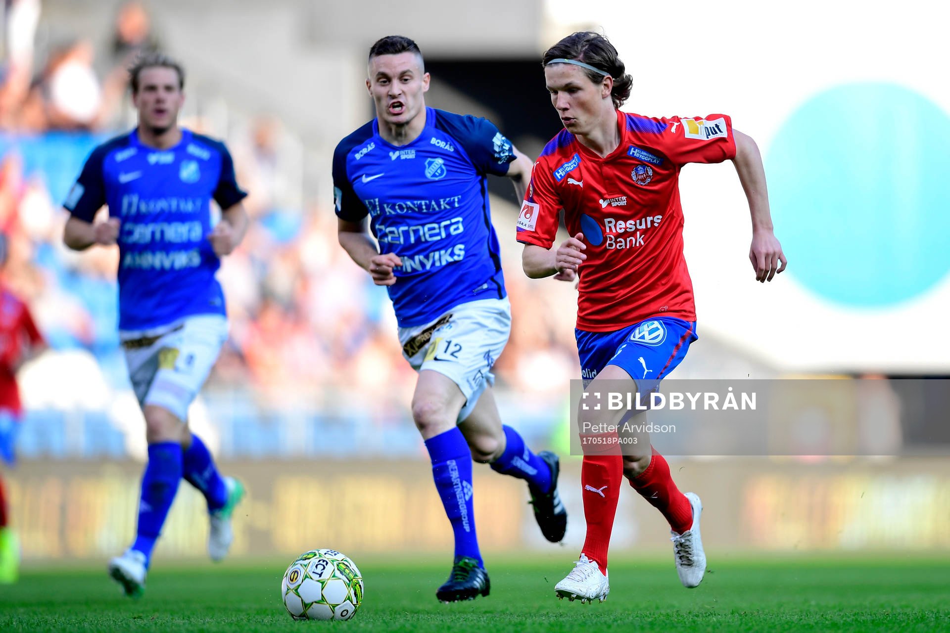 Norrbys Nino Osmanagic och Helsingborgs Max Svensson