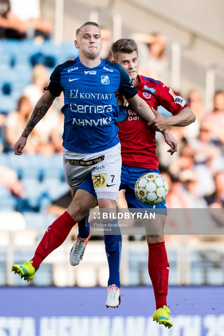 Norrbys Adam Ståhl och Helsingborgs Viktor Ljung
