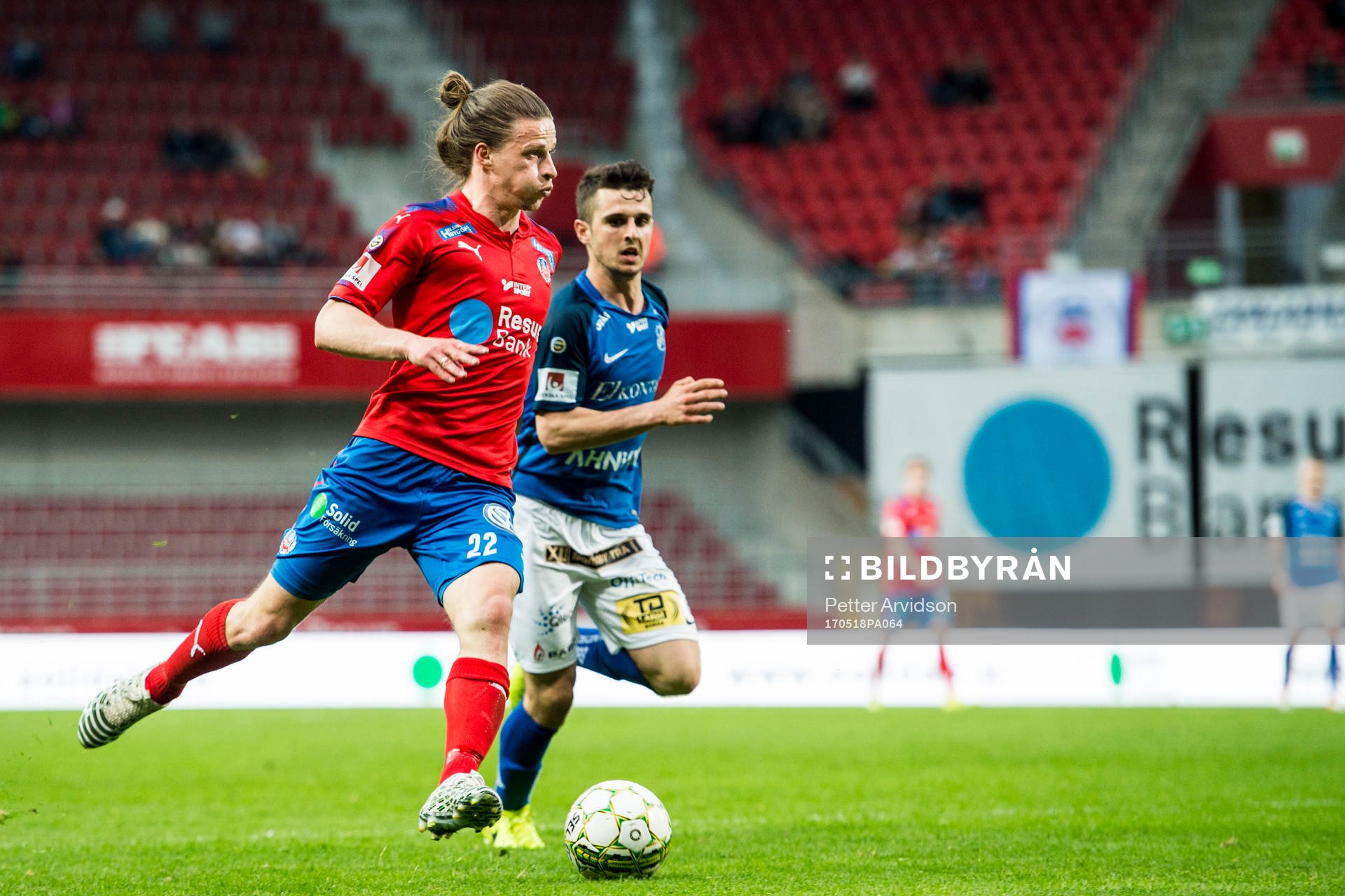 Helsingborgs Jesper Lange och Norrbys Max Watson
