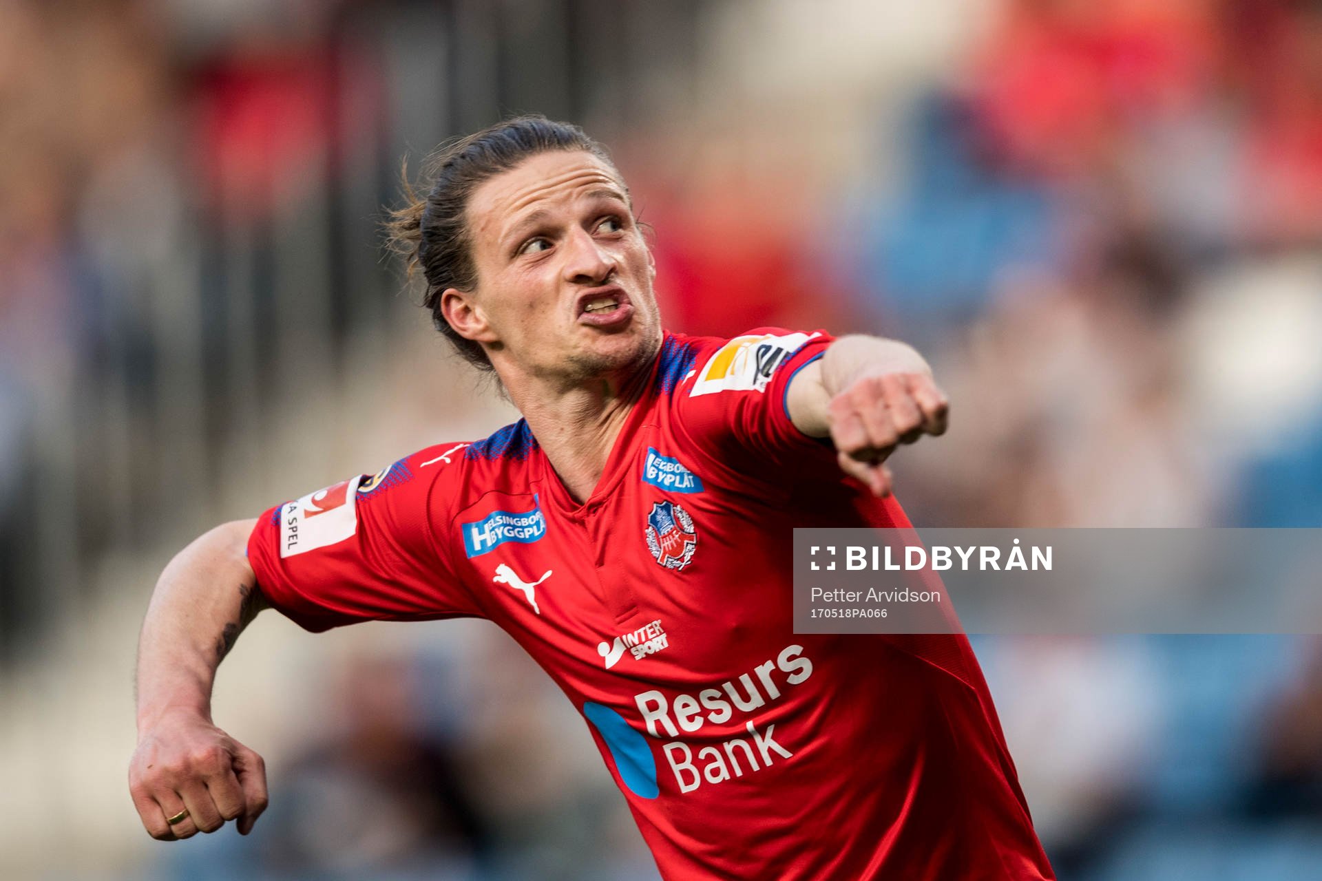 Helsingborgs Jesper Lange jublar