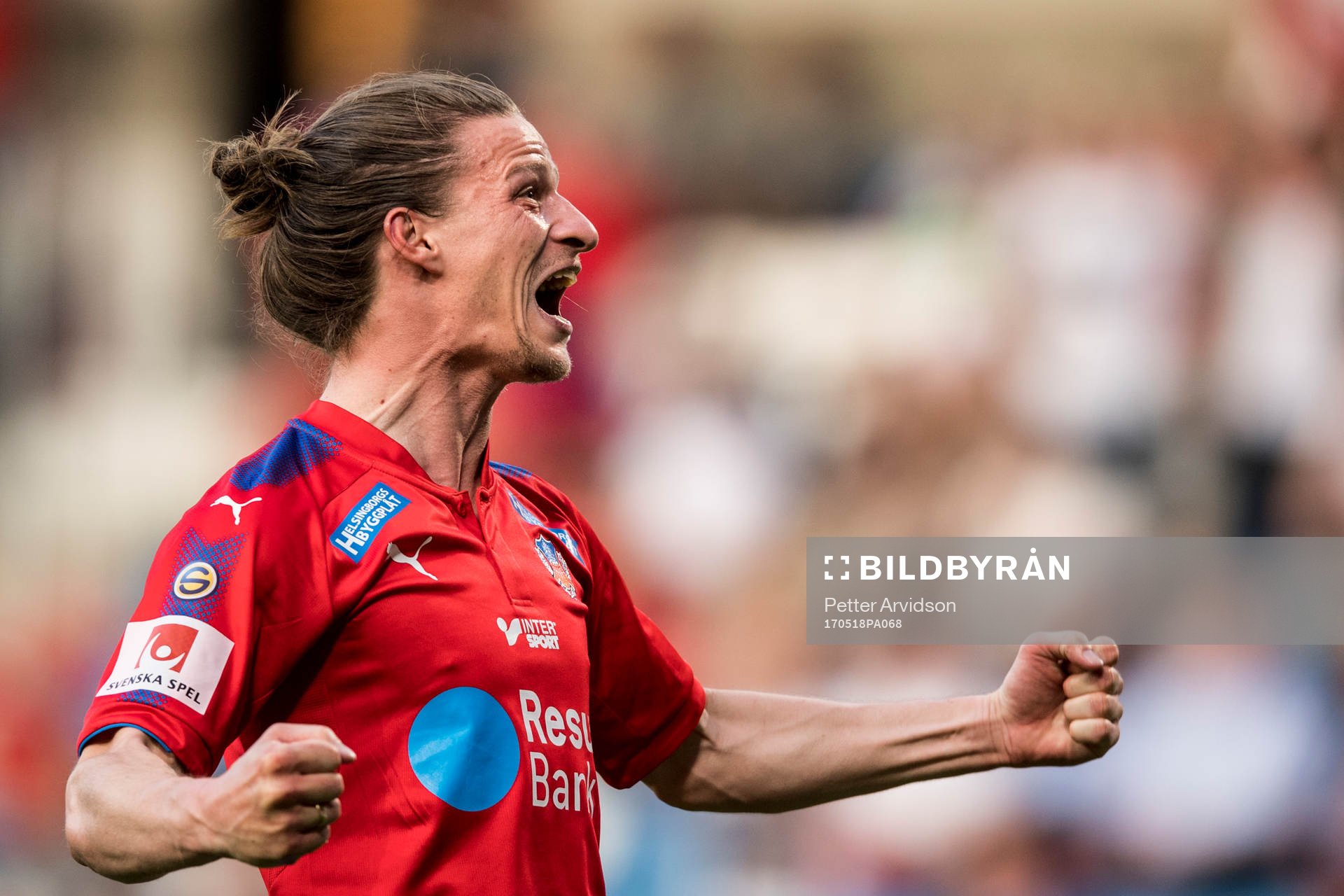 Helsingborgs Jesper Lange jublar