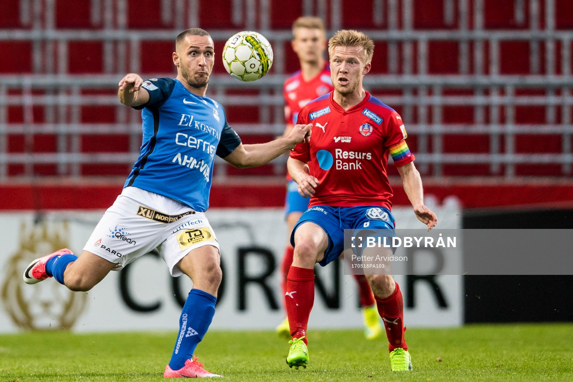 Norrbys Shkelquim Krasniqi och Helsingborgs Andreas Landgren