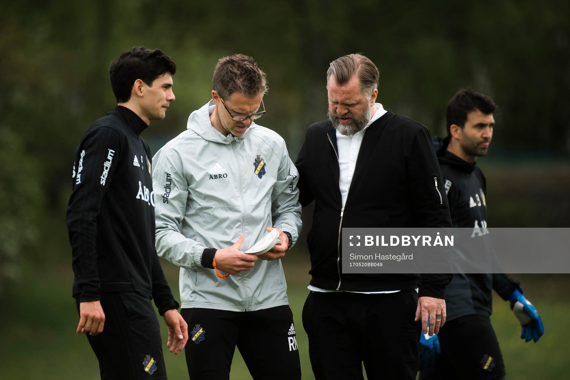 Björn Wesström, sportchef AIK, och tränare Rikard Norling