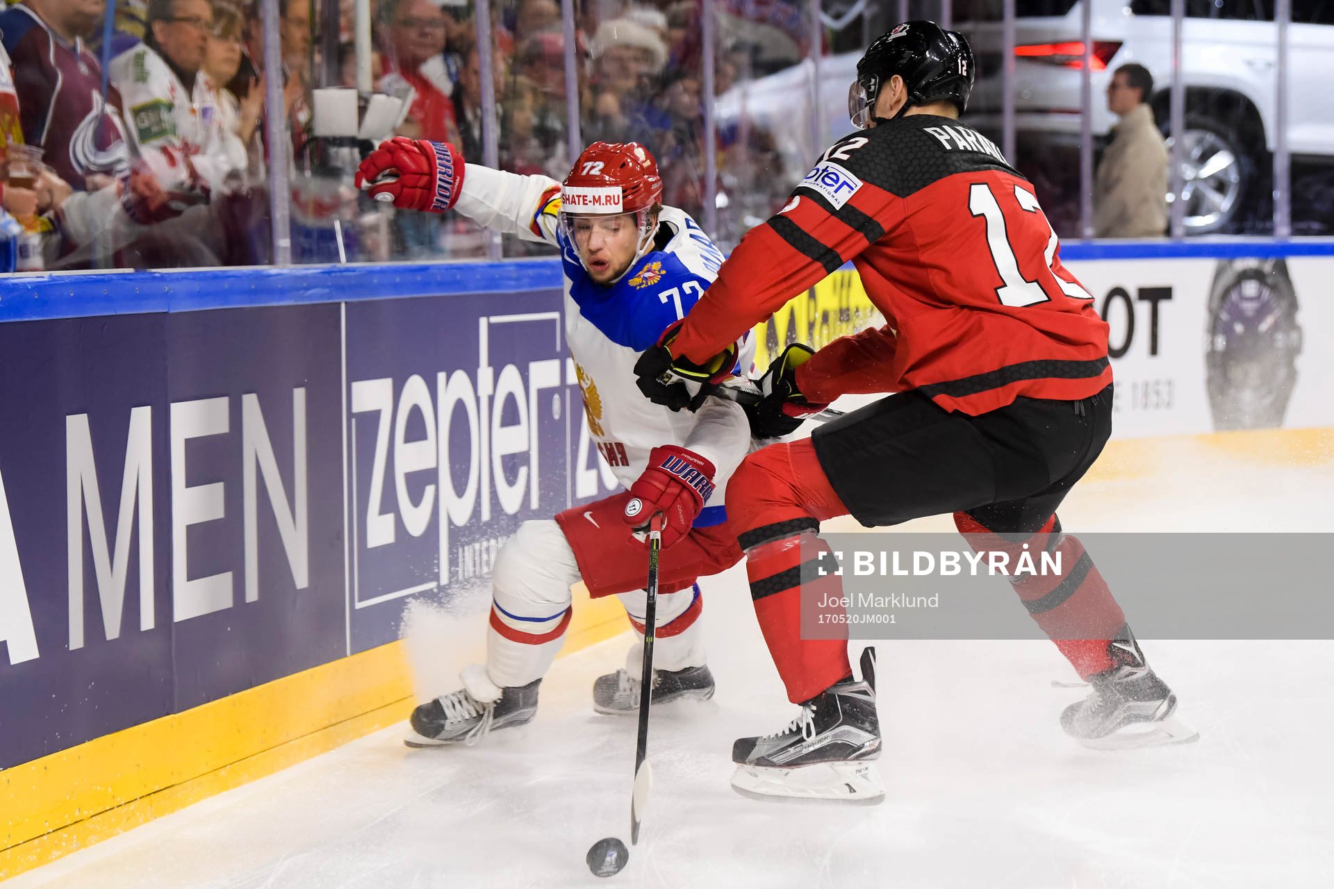 Rysslands Artemi Panarin i semifinalen mellan Kanada och