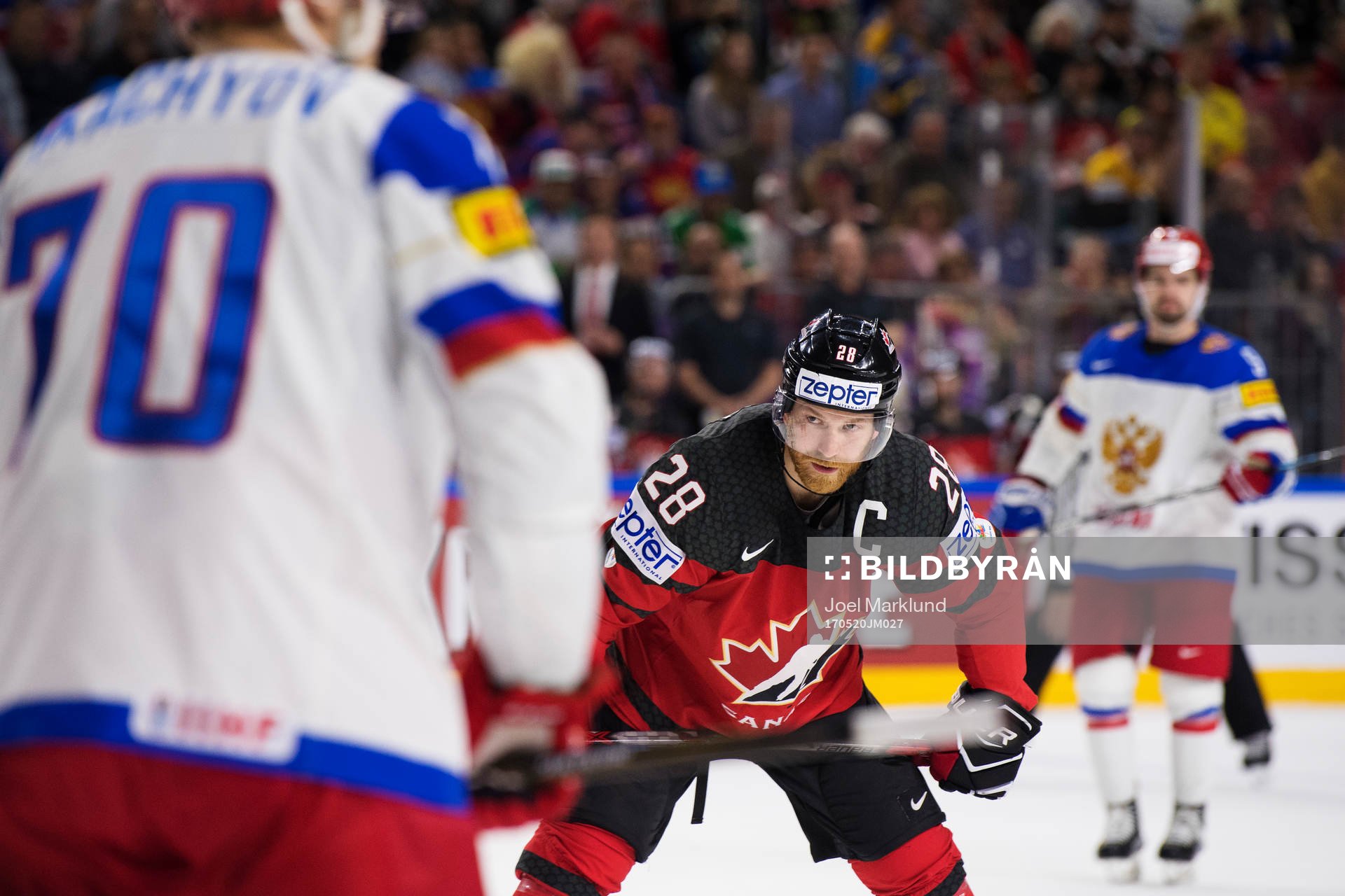 Kanadas Claude Giroux i semifinalen mellan Kanada och