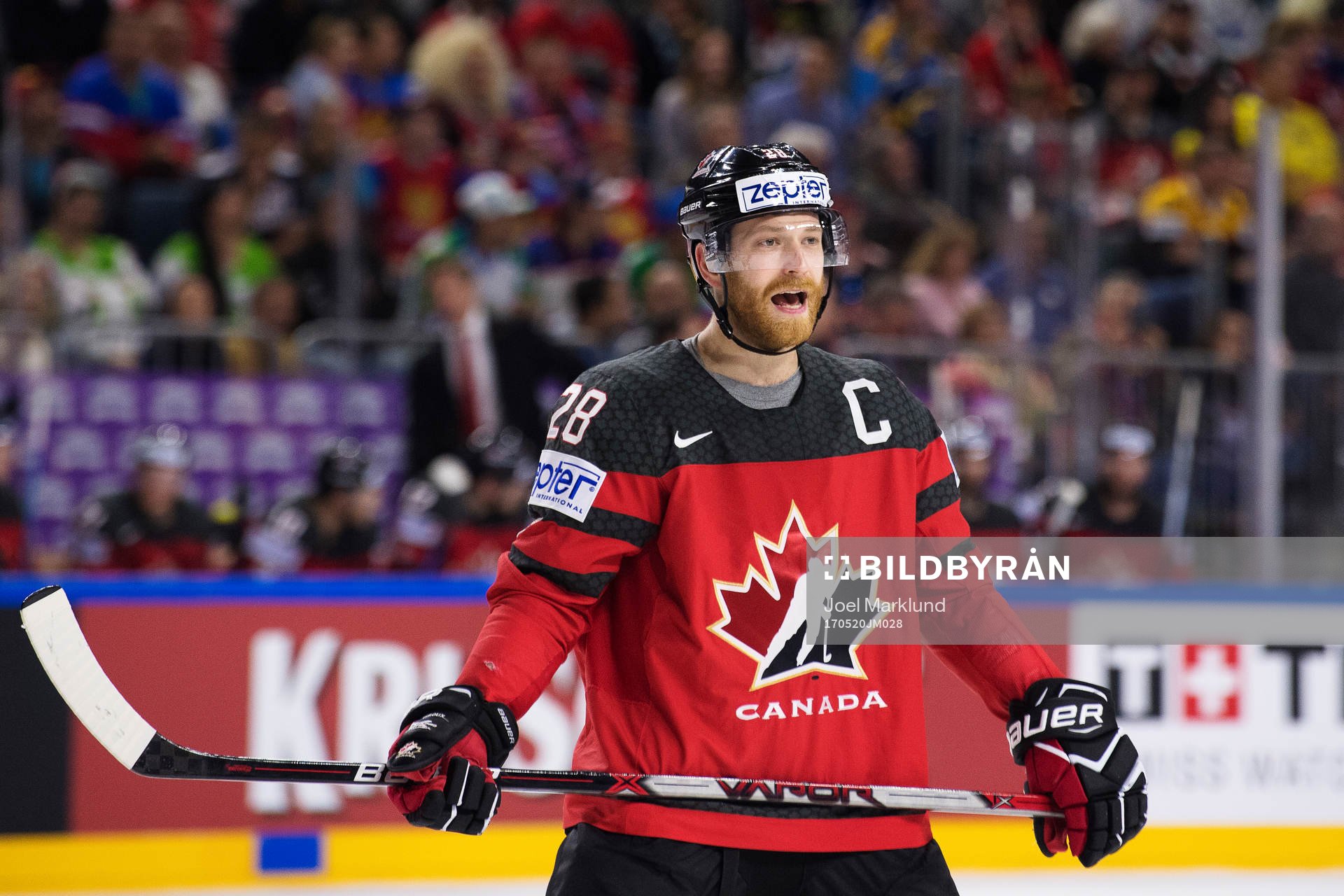 Kanadas Claude Giroux i semifinalen mellan Kanada och