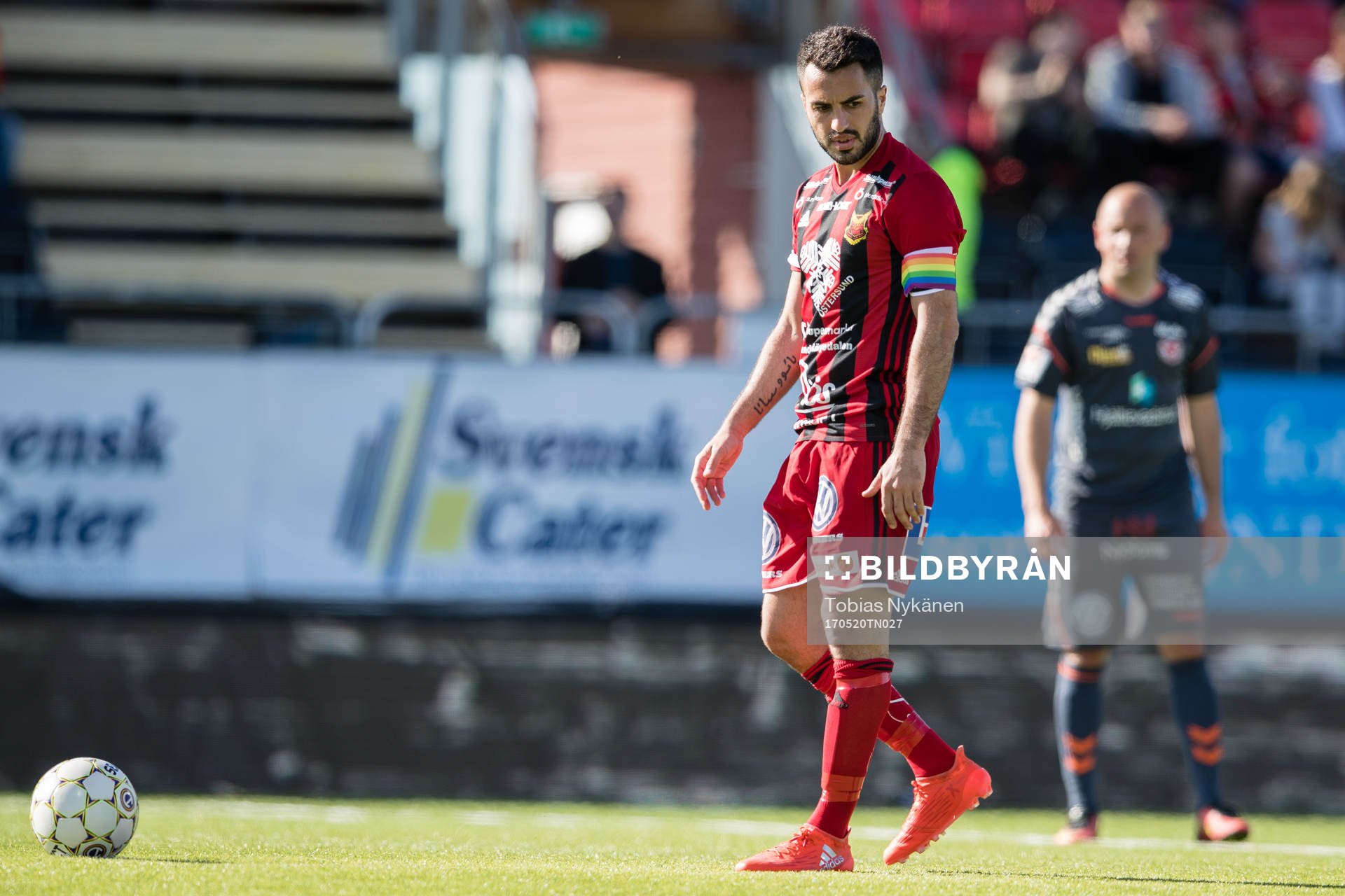 Östersunds Brwa Nouri förbereder sig för att lägga en