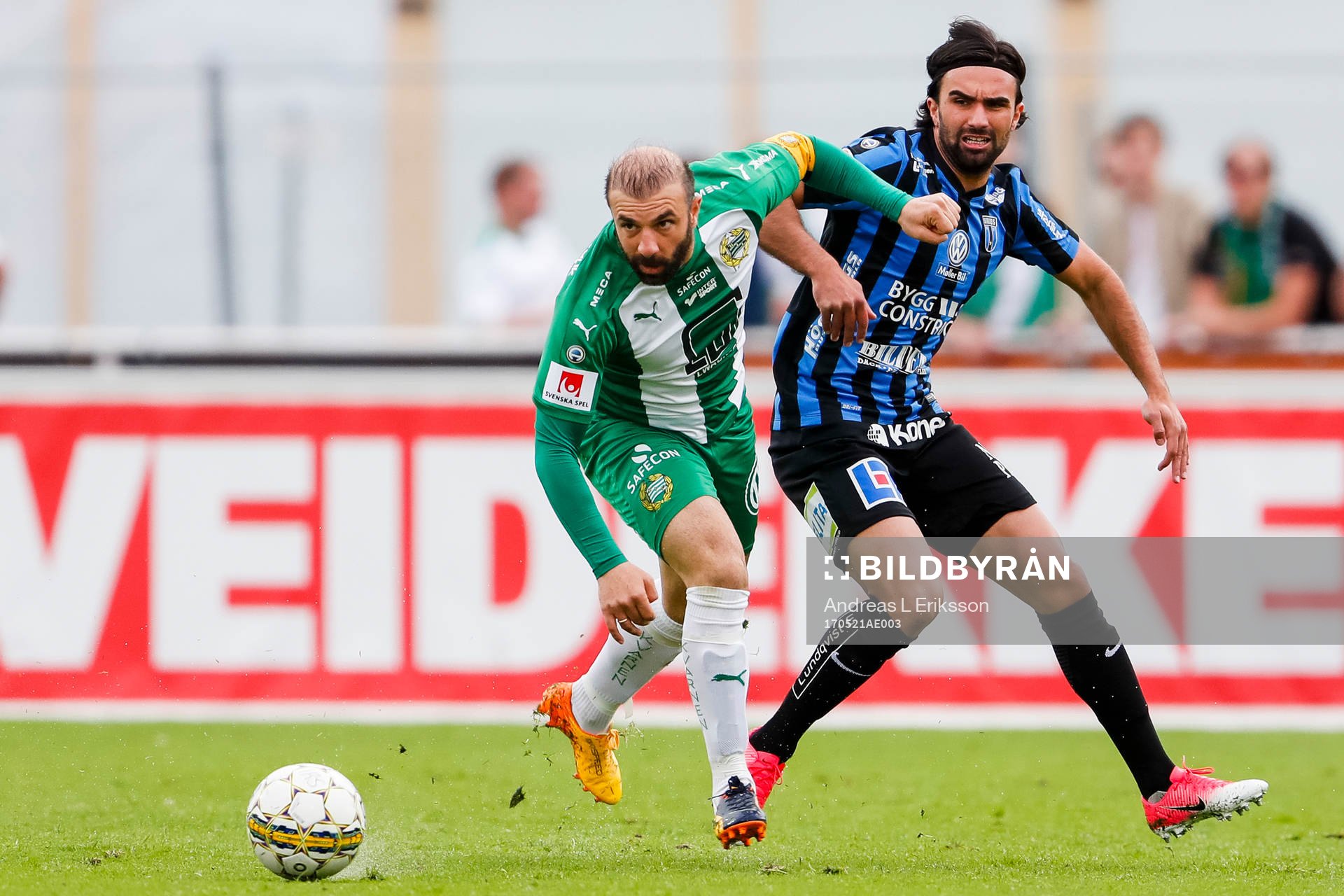 Hammarbys Kennedy Bakircioglu  och Sirius Alexander Nilsson