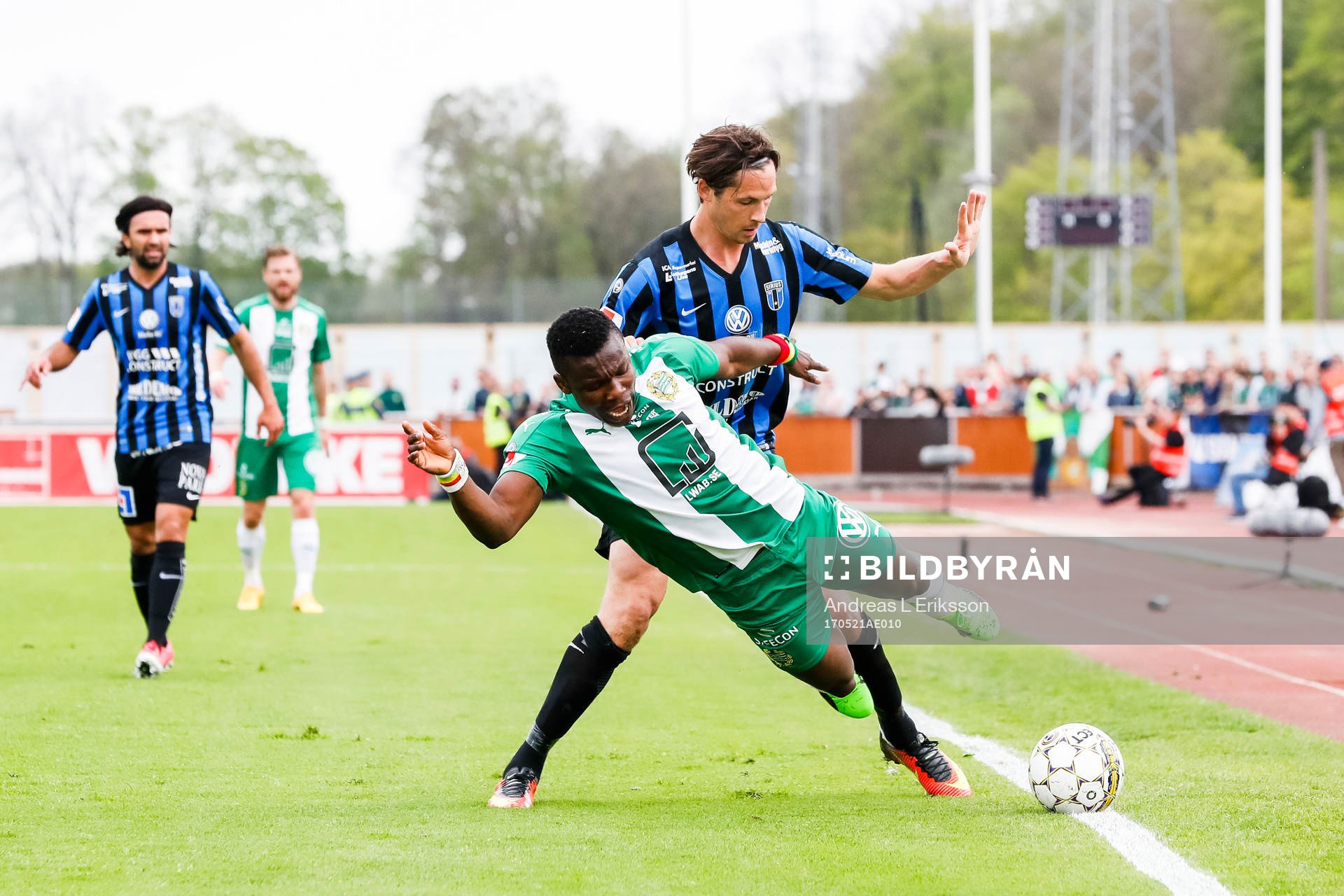 Hammarbys Joseph Aidoo och Sirius Philip Haglund