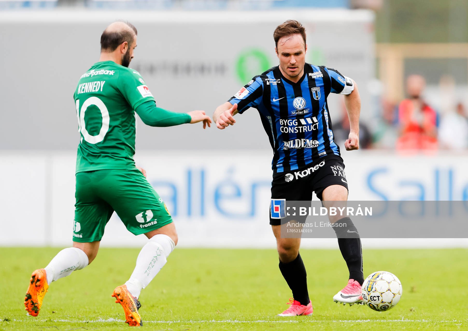 Hammarbys Kennedy Bakircioglu och Sirius Niklas Busch Thor