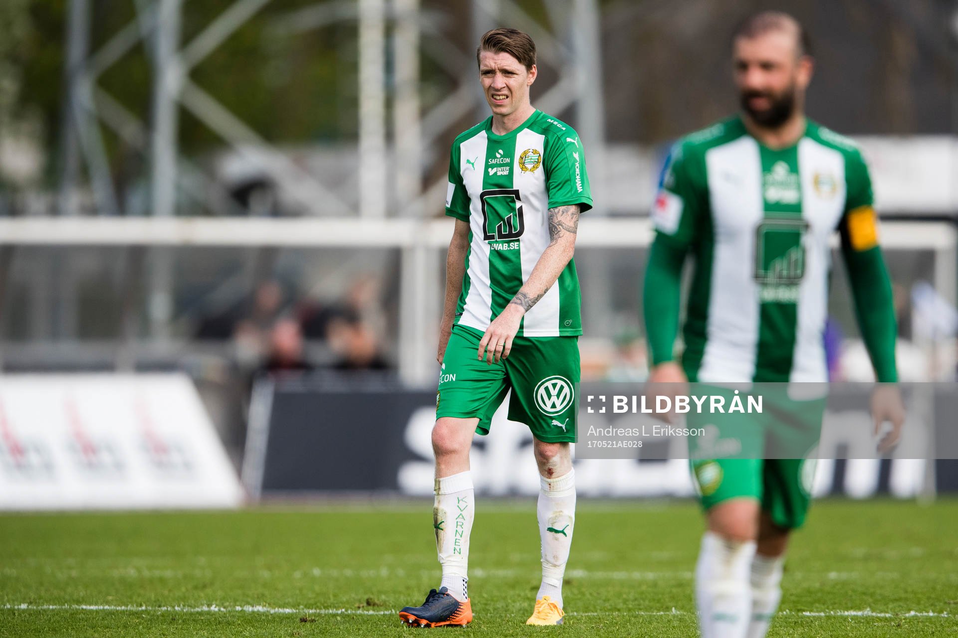 Hammarbys Birkir Már Saevarsson deppar