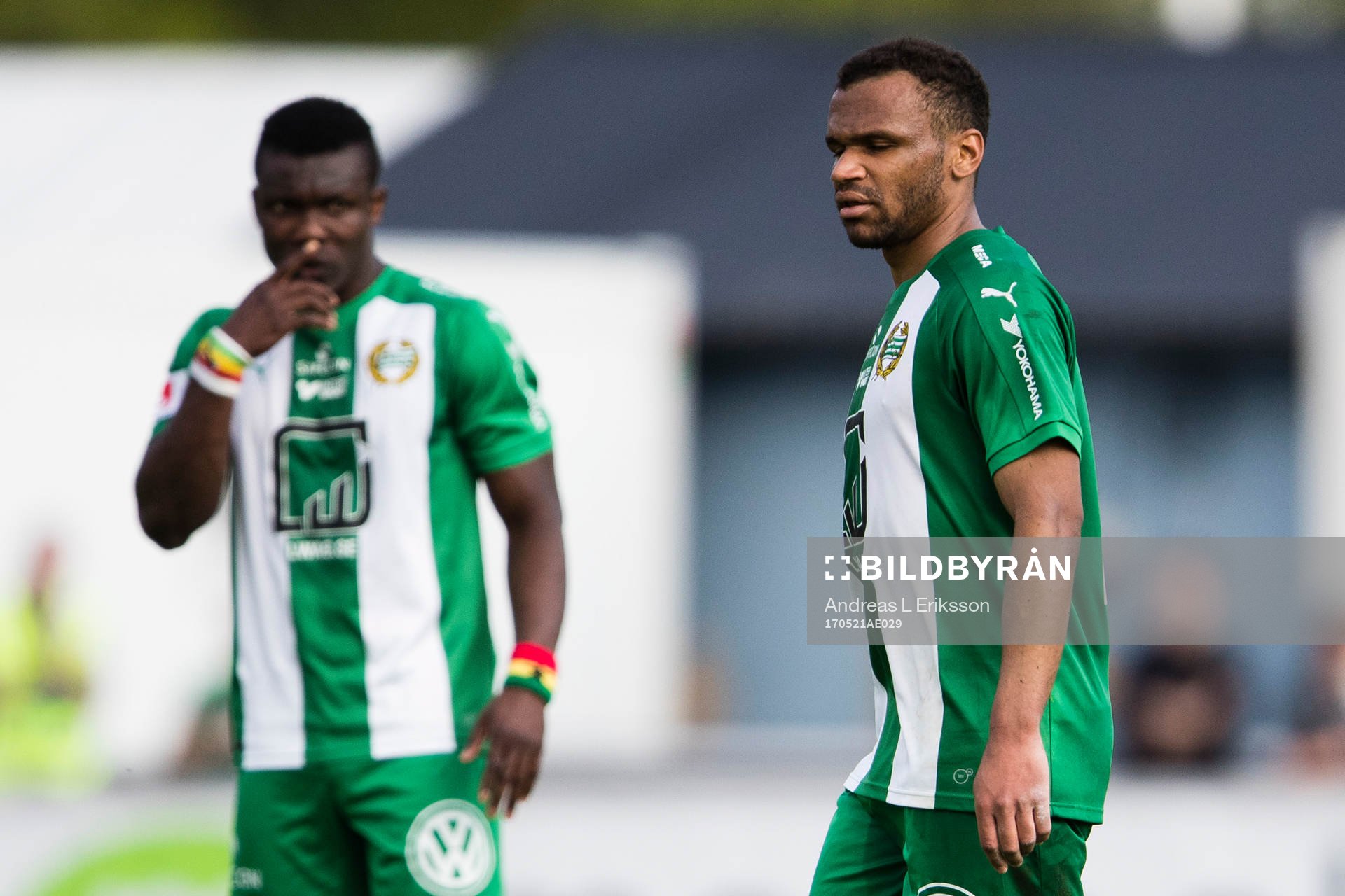 Hammarbys Joseph Aidoo och Serge-Junior Martinsson Ngouali