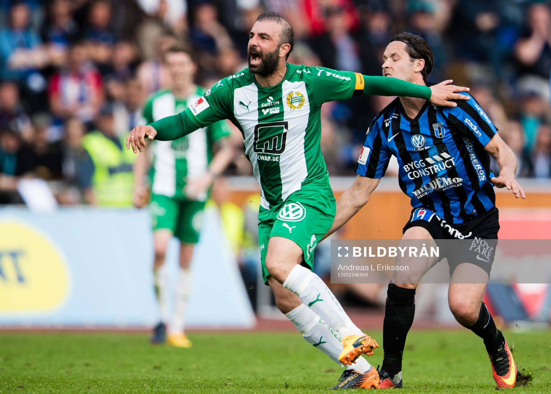 Hammarbys Kennedy Bakircioglu drag omkull av Sirius Philip