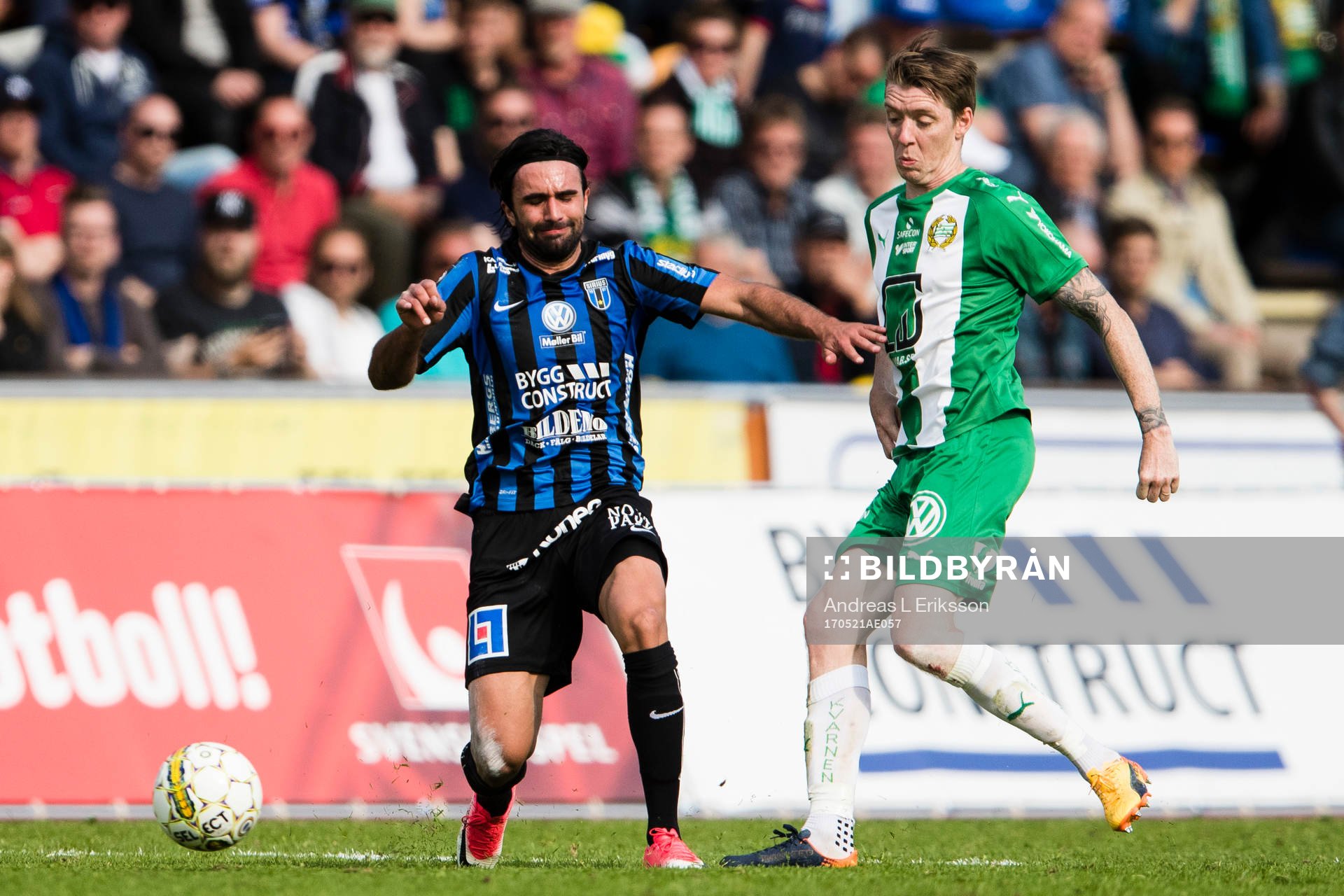 Sirius Alexander Nilsson och Hammarbys Birkir Már