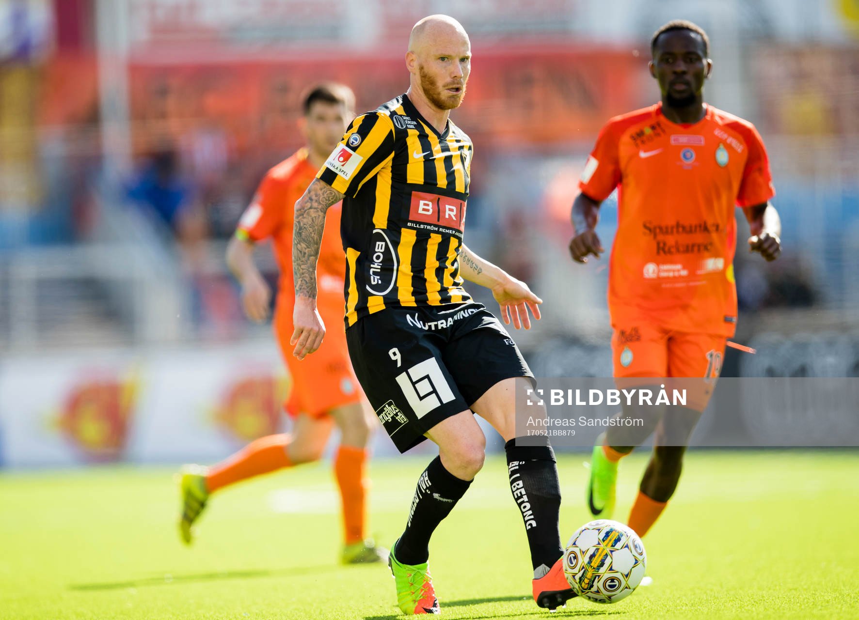 Häckens Alexander Farnerud under fotbollsmatchen i Allsvenskan mellan AFC Eskilstuna och Häcken den 21 Maj 2017 i Eskilstuna. 
