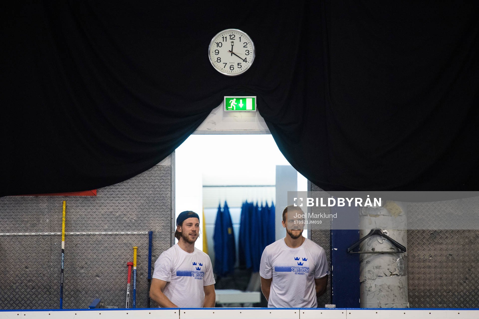 Elias Lindholm och Alexander Edler på Sveriges