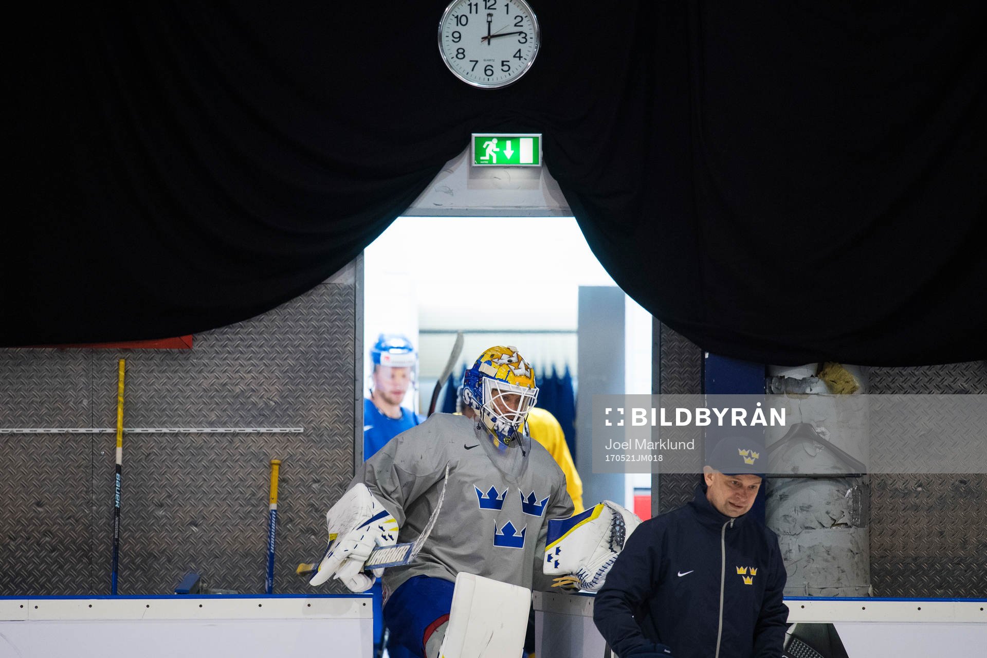 Målvakten Viktor Fasth på Sveriges ishockeylandslags