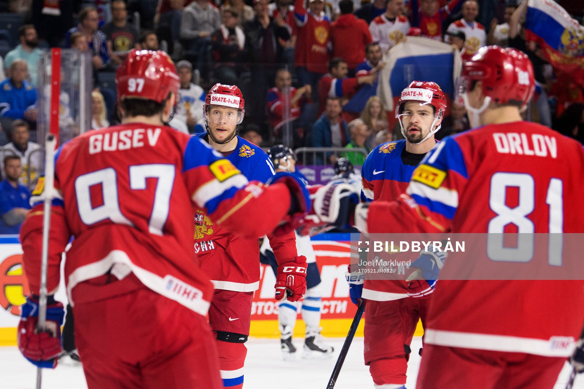 Rysslands Nikita Gusev, Sergei Andronov, Viktor Antipin och
