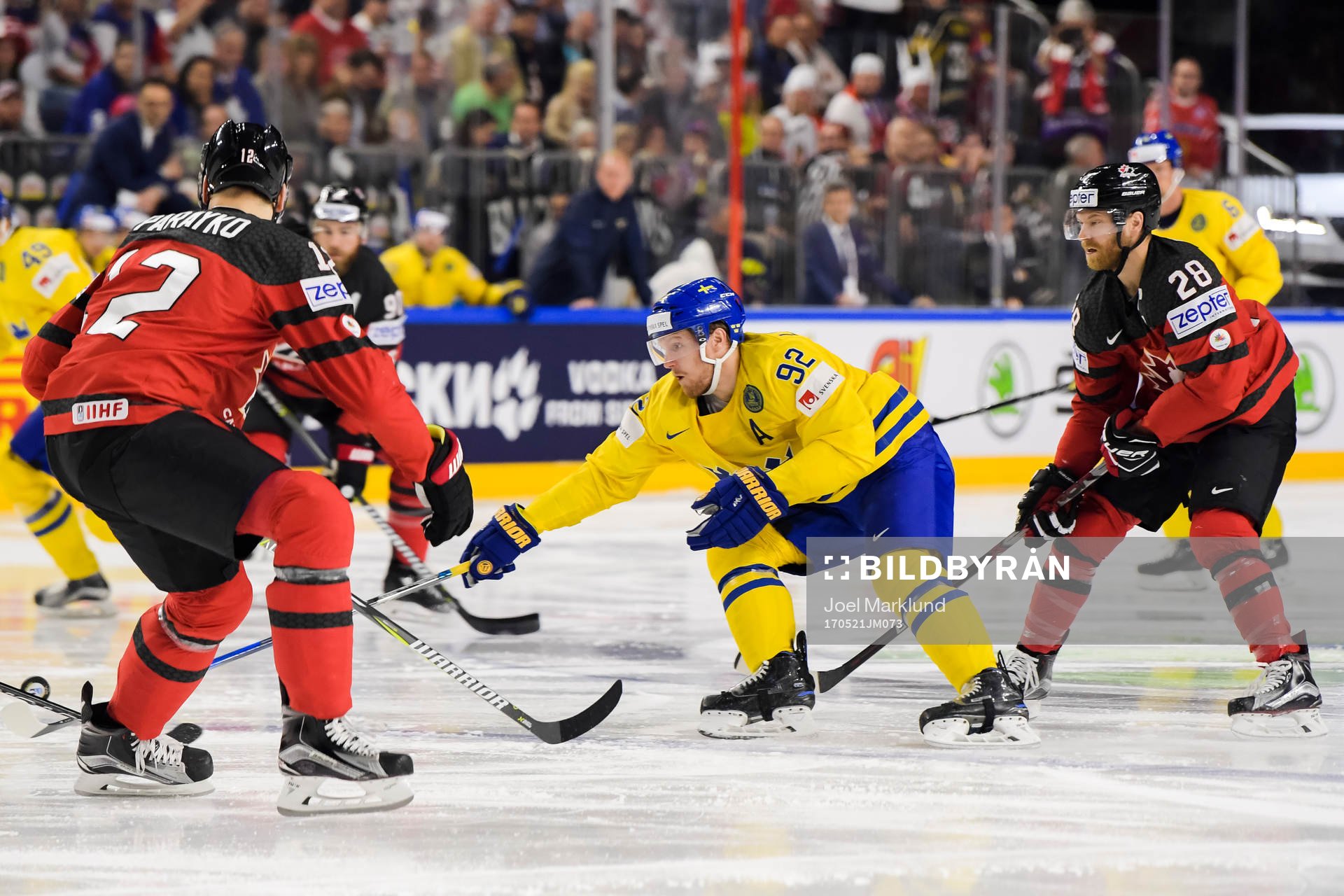 Sveriges Gabriel Landeskog och Kanadas Claude Giroux