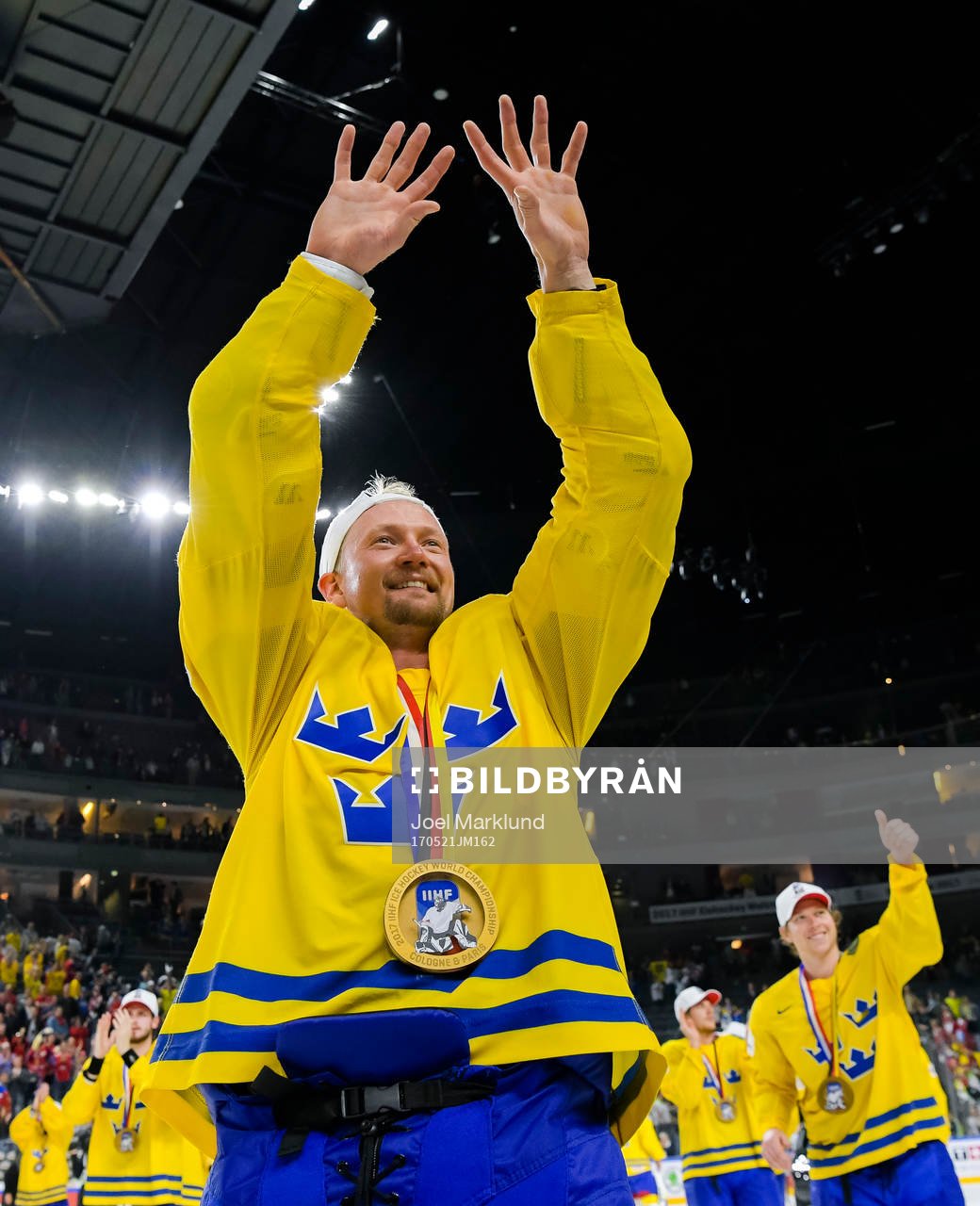 Sveriges Anton Strålman jublar
