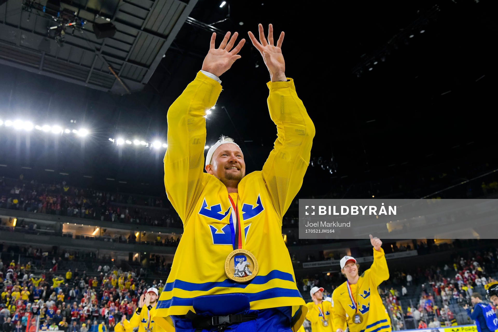 Sveriges Anton Strålman jublar