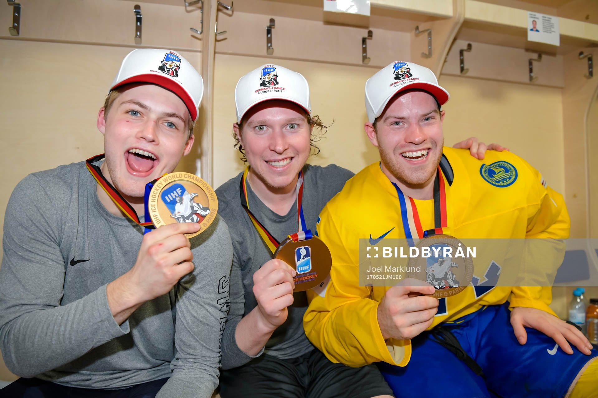 Sveriges William Nylander, Nicklas Bäckström och Oscar