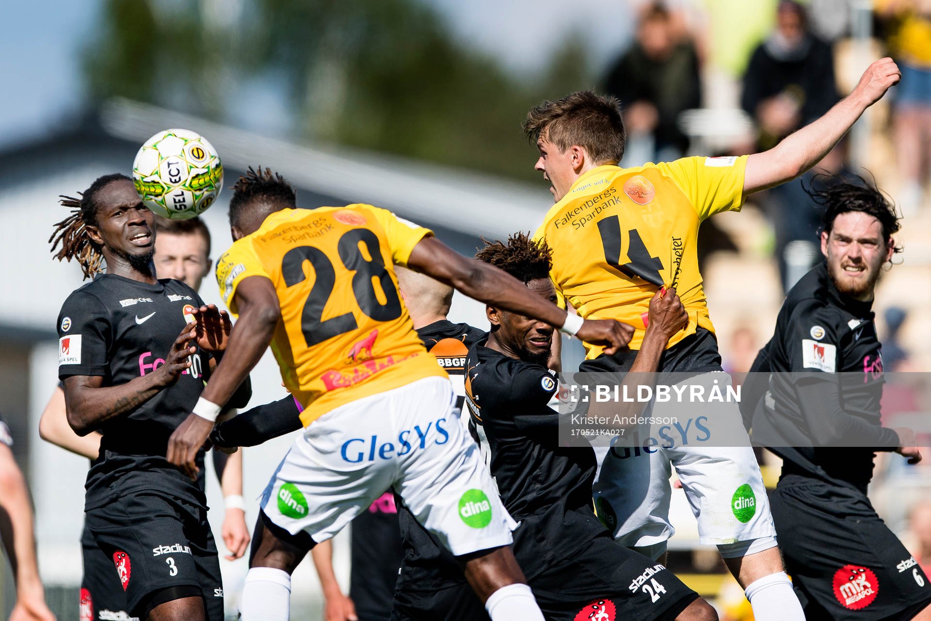 Falkenbergs Dominic Chatto nickar in 2-0