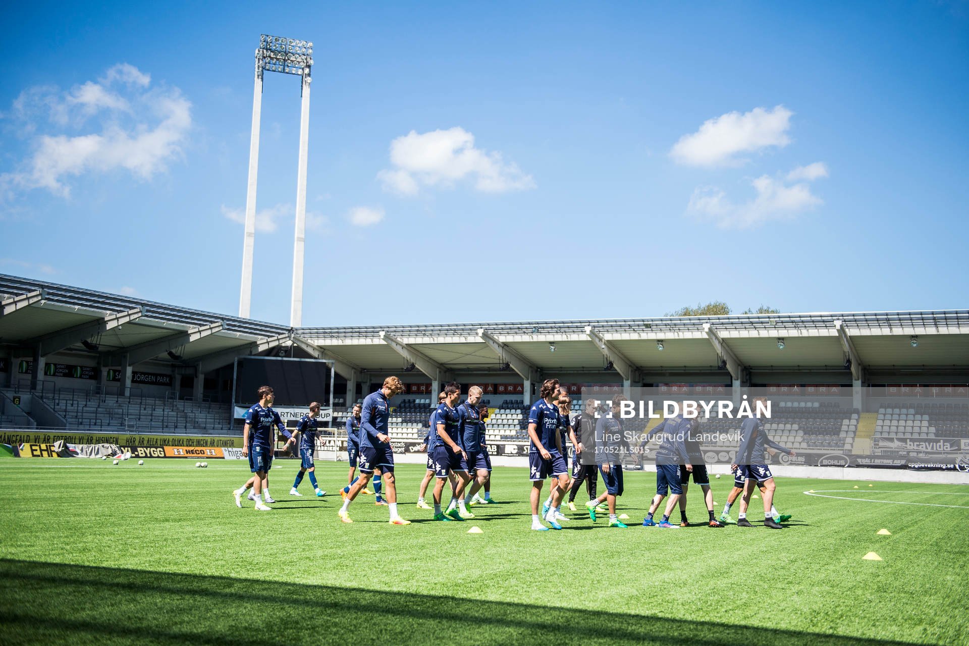 under en träning med IFK Göteborg