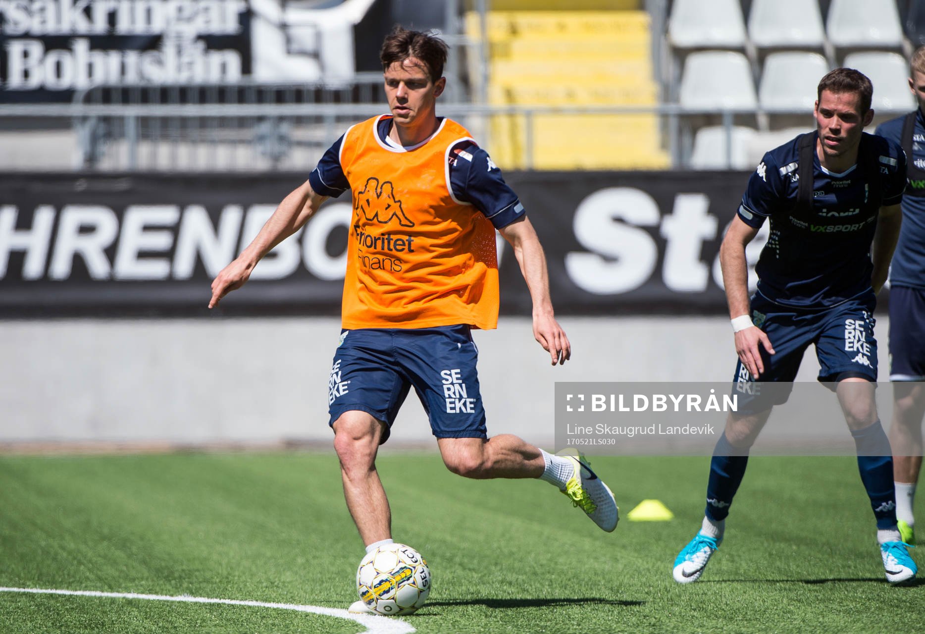 Mads Albaek under en träning med IFK Göteborg den 21 maj 2017 på Hisingen.