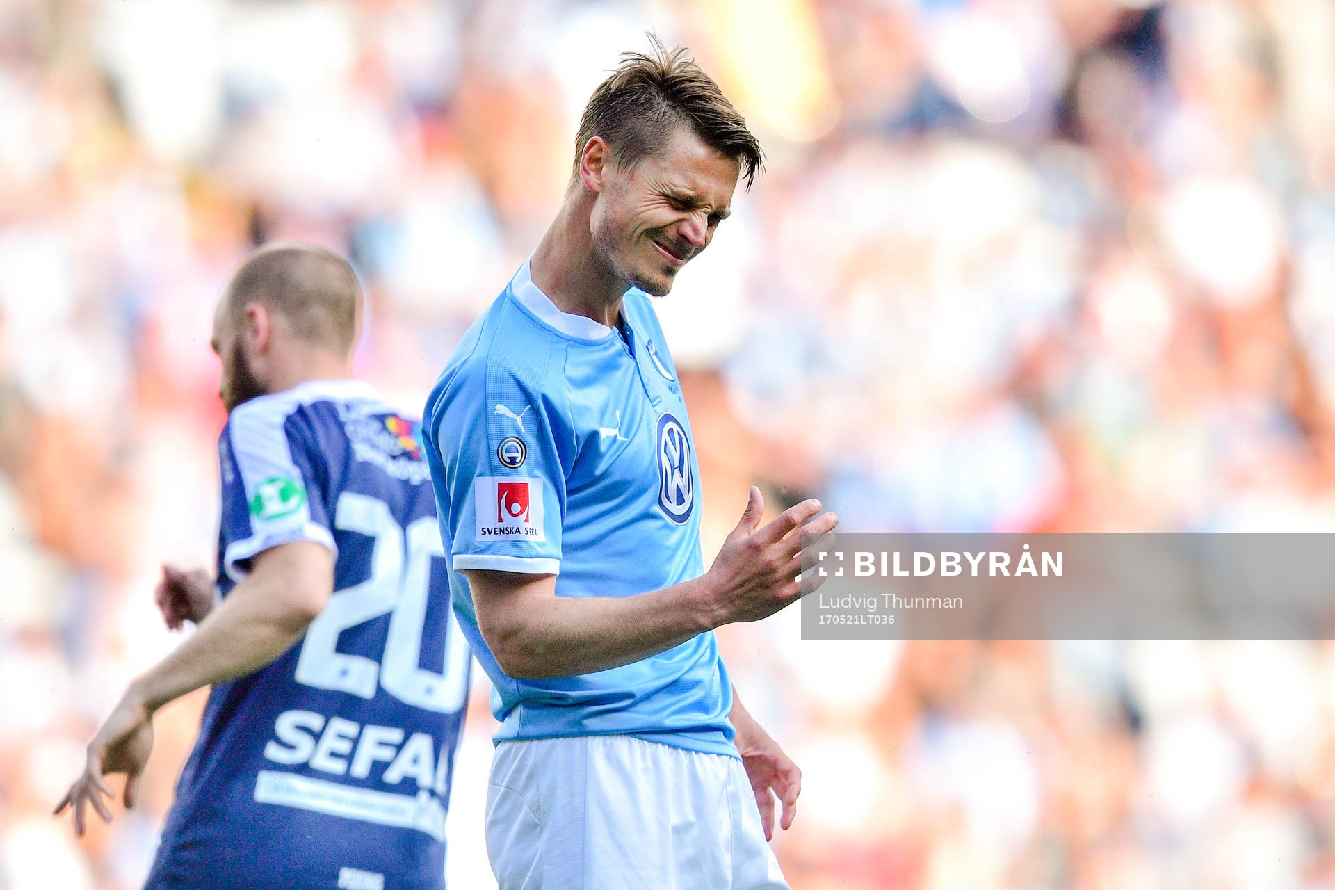 Malmö FFs Markus Rosenberg deppar